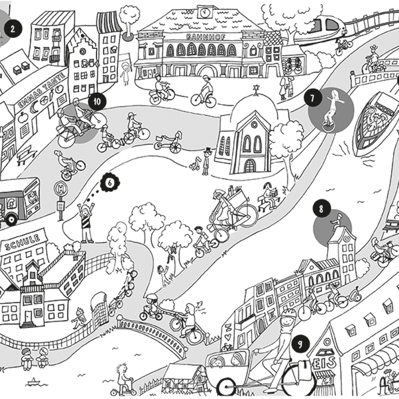 MAL- UND KRITZELBUCH für kleine Fahrradfans